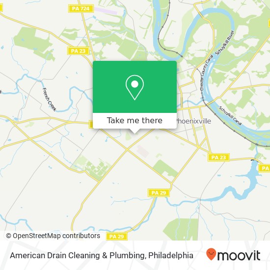 American Drain Cleaning & Plumbing map