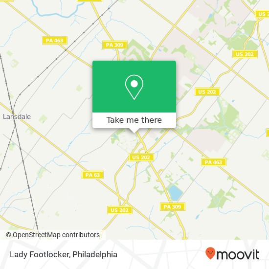 Mapa de Lady Footlocker