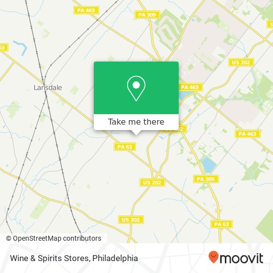 Wine & Spirits Stores map