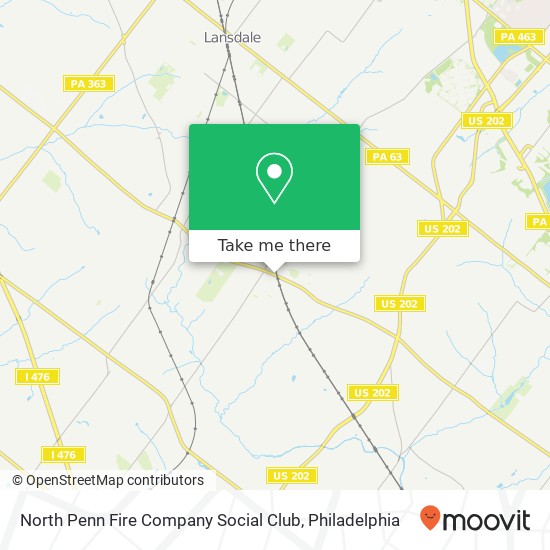 North Penn Fire Company Social Club map