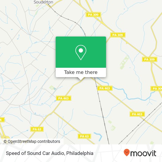 Mapa de Speed of Sound Car Audio