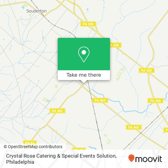 Crystal Rose Catering & Special Events Solution map