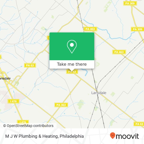 M J W Plumbing & Heating map
