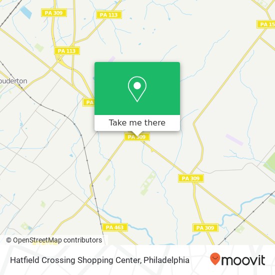 Hatfield Crossing Shopping Center map