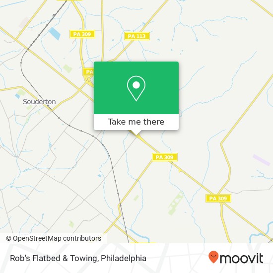 Rob's Flatbed & Towing map