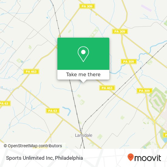 Sports Unlimited Inc map