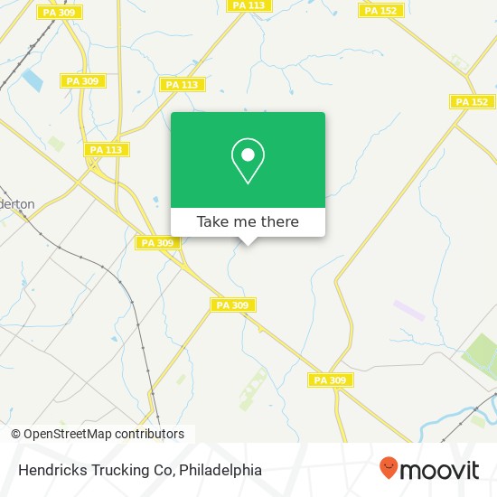 Hendricks Trucking Co map