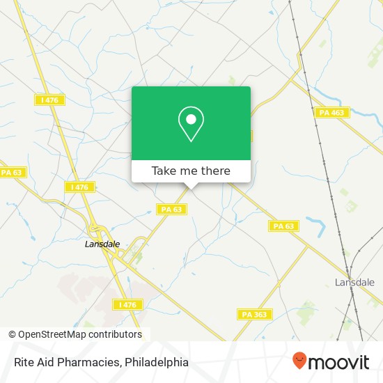 Mapa de Rite Aid Pharmacies
