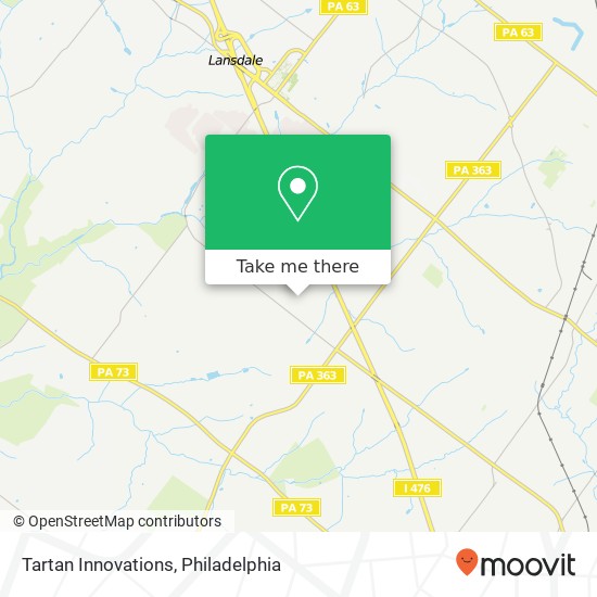 Mapa de Tartan Innovations