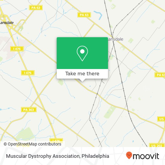 Mapa de Muscular Dystrophy Association