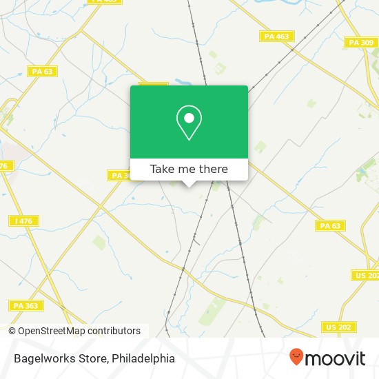 Mapa de Bagelworks Store