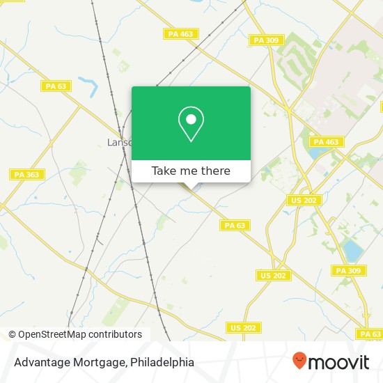 Advantage Mortgage map