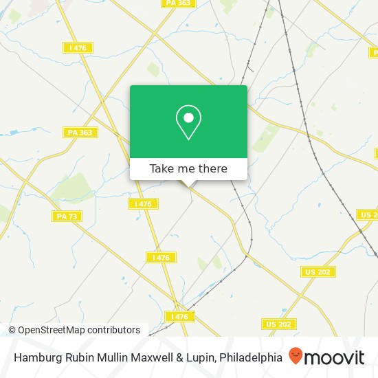 Hamburg Rubin Mullin Maxwell & Lupin map