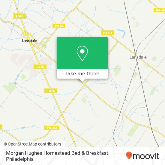Morgan Hughes Homestead Bed & Breakfast map