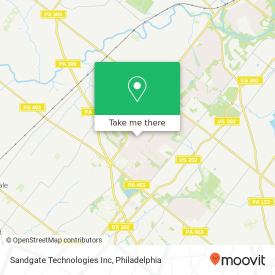 Mapa de Sandgate Technologies Inc