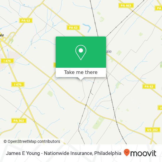 James E Young - Nationwide Insurance map