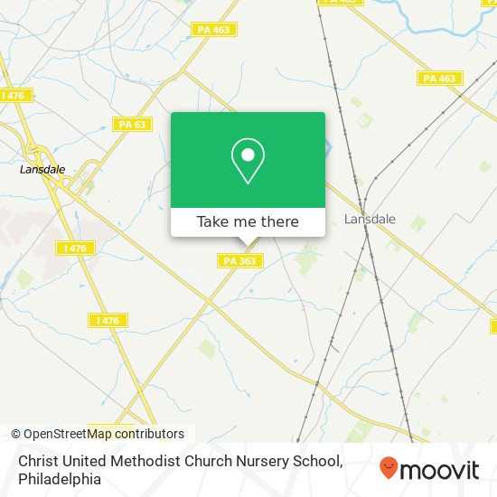 Christ United Methodist Church Nursery School map