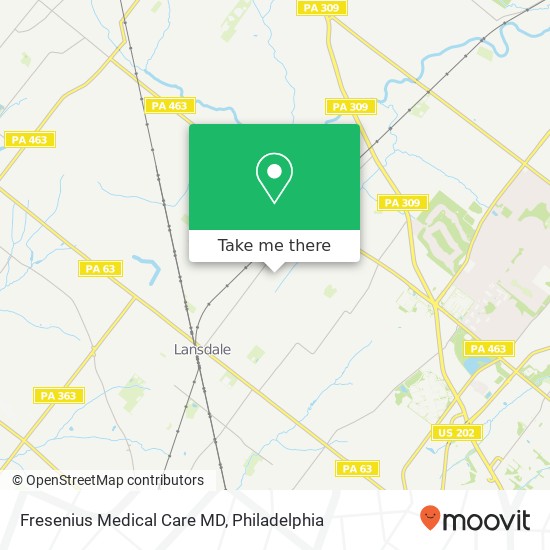 Mapa de Fresenius Medical Care MD