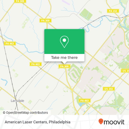 American Laser Centers map