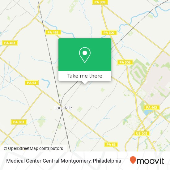 Mapa de Medical Center Central Montgomery