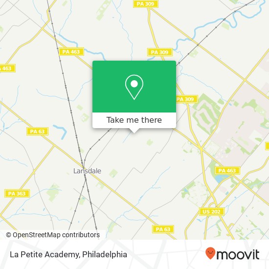 La Petite Academy map