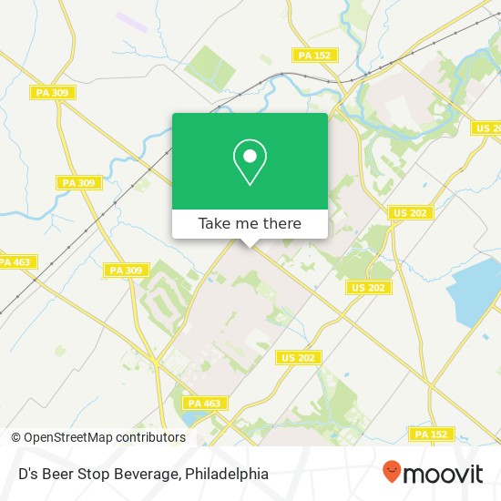 Mapa de D's Beer Stop Beverage