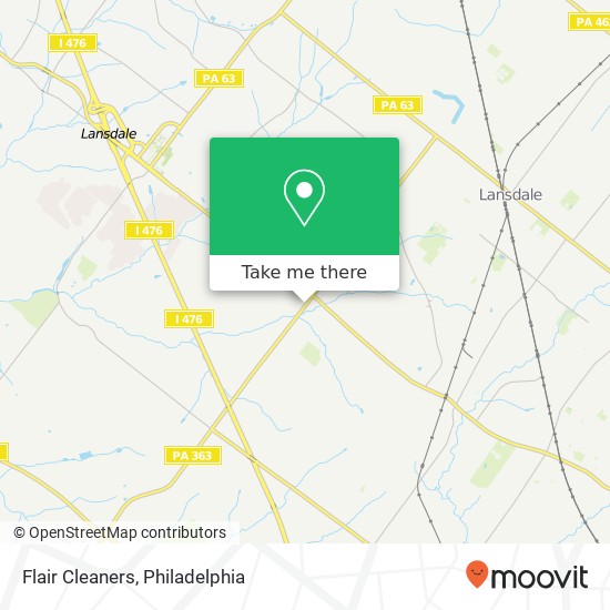 Flair Cleaners map