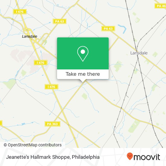 Jeanette's Hallmark Shoppe map