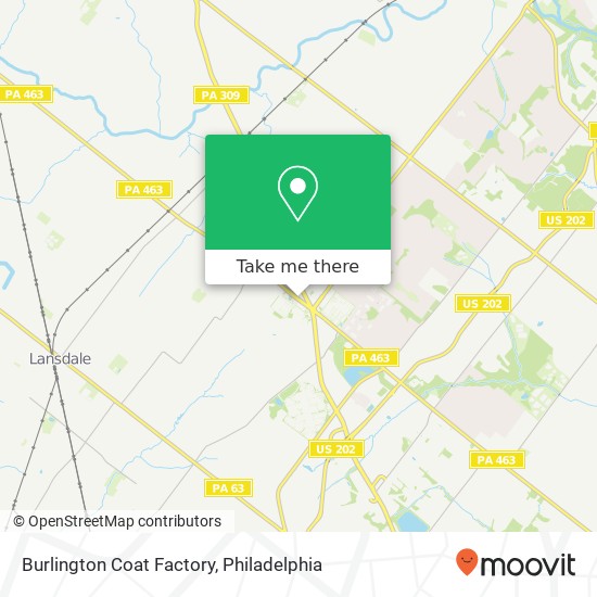 Burlington Coat Factory map