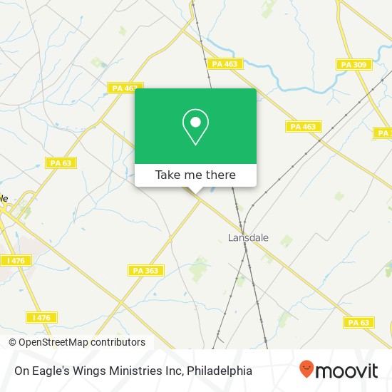 On Eagle's Wings Ministries Inc map