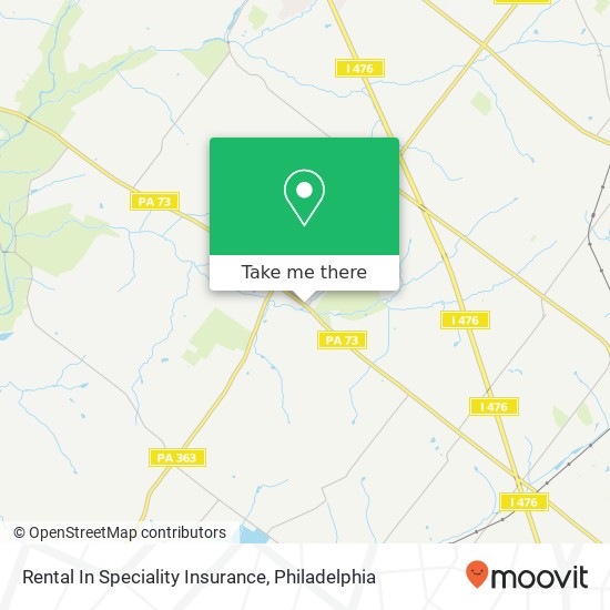 Rental In Speciality Insurance map