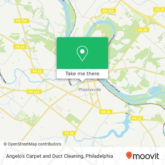 Angelo's Carpet and Duct Cleaning map