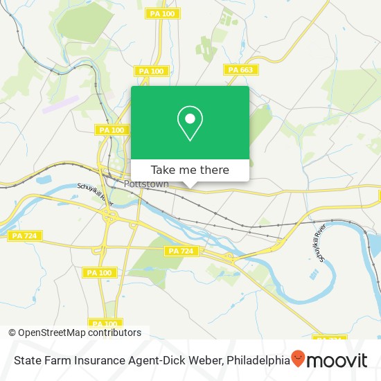 State Farm Insurance Agent-Dick Weber map