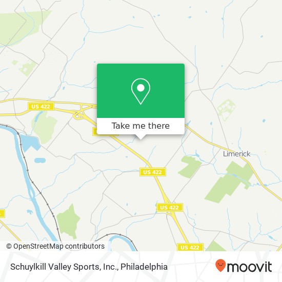 Schuylkill Valley Sports, Inc. map