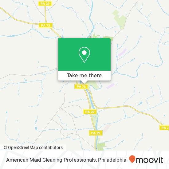 American Maid Cleaning Professionals map