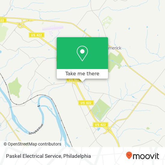 Paskel Electrical Service map