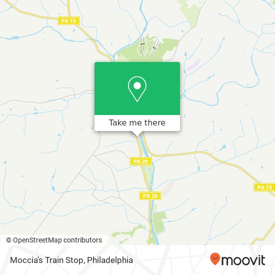 Moccia's Train Stop map