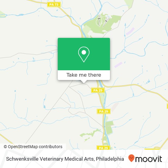 Mapa de Schwenksville Veterinary Medical Arts