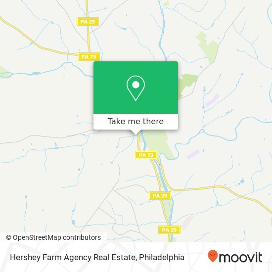 Hershey Farm Agency Real Estate map