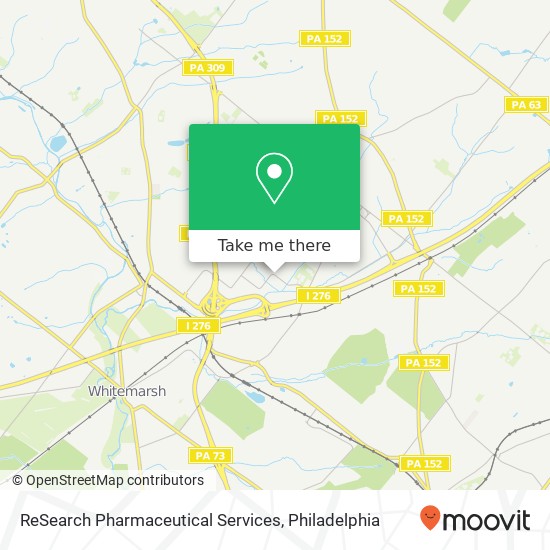 ReSearch Pharmaceutical Services map