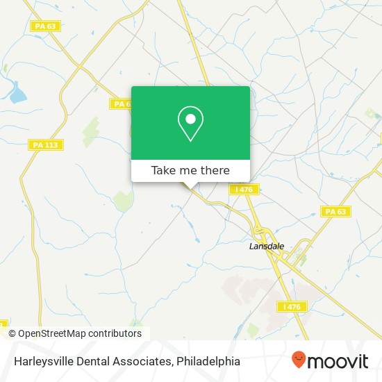 Mapa de Harleysville Dental Associates