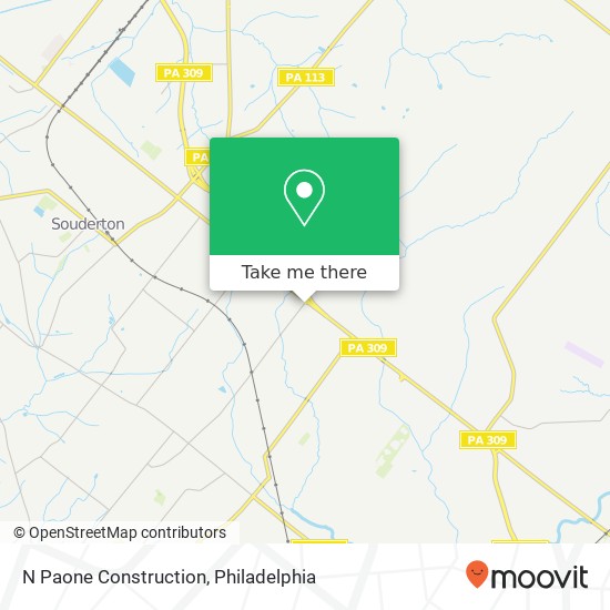 N Paone Construction map