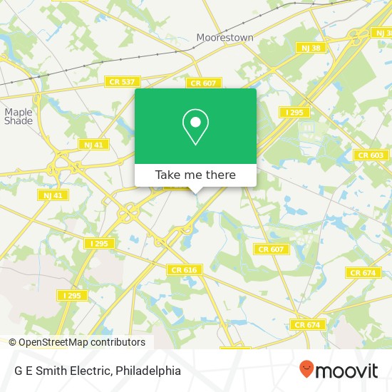 G E Smith Electric map