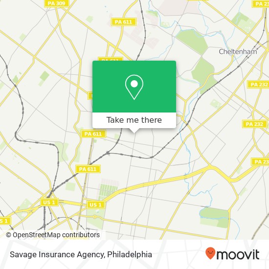 Savage Insurance Agency map