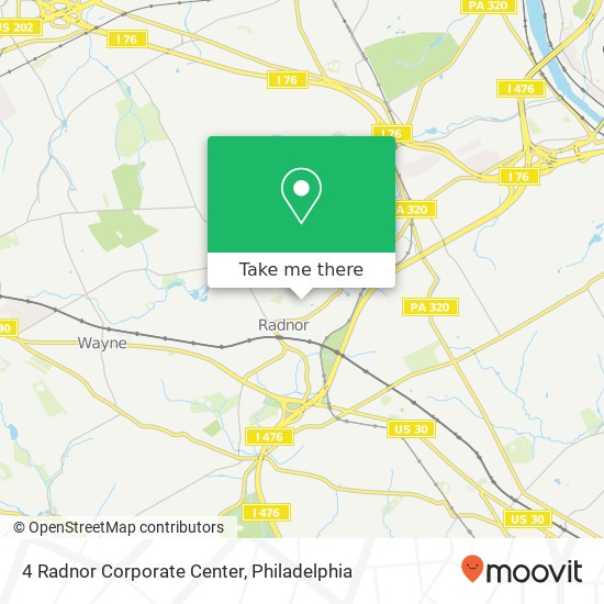 Mapa de 4 Radnor Corporate Center