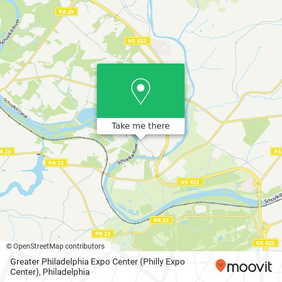 Mapa de Greater Philadelphia Expo Center (Philly Expo Center)