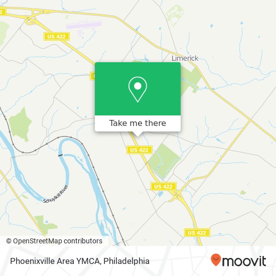 Mapa de Phoenixville Area YMCA