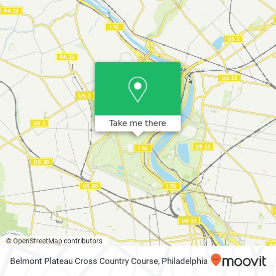 Mapa de Belmont Plateau Cross Country Course