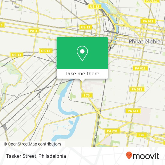 Tasker Street map