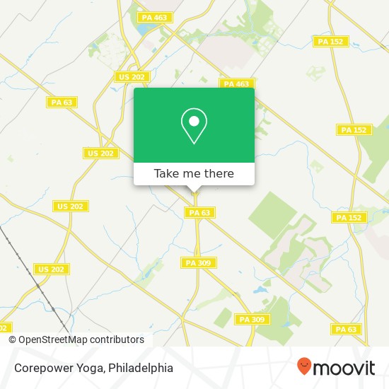 Mapa de Corepower Yoga